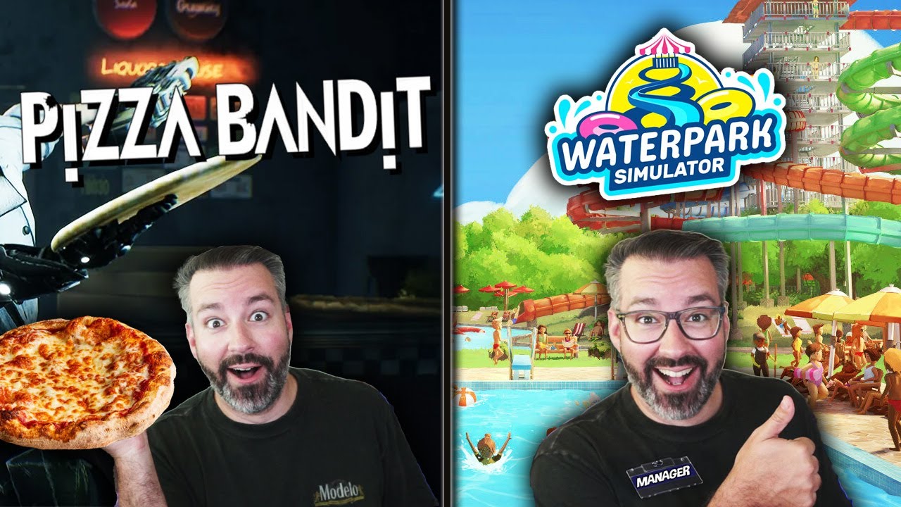 Time Traveling Pizza Chef Fun🍕 & Managing A Waterpark!🏄‍♀️🏊🏻😎 (Waterpark Simulator)
