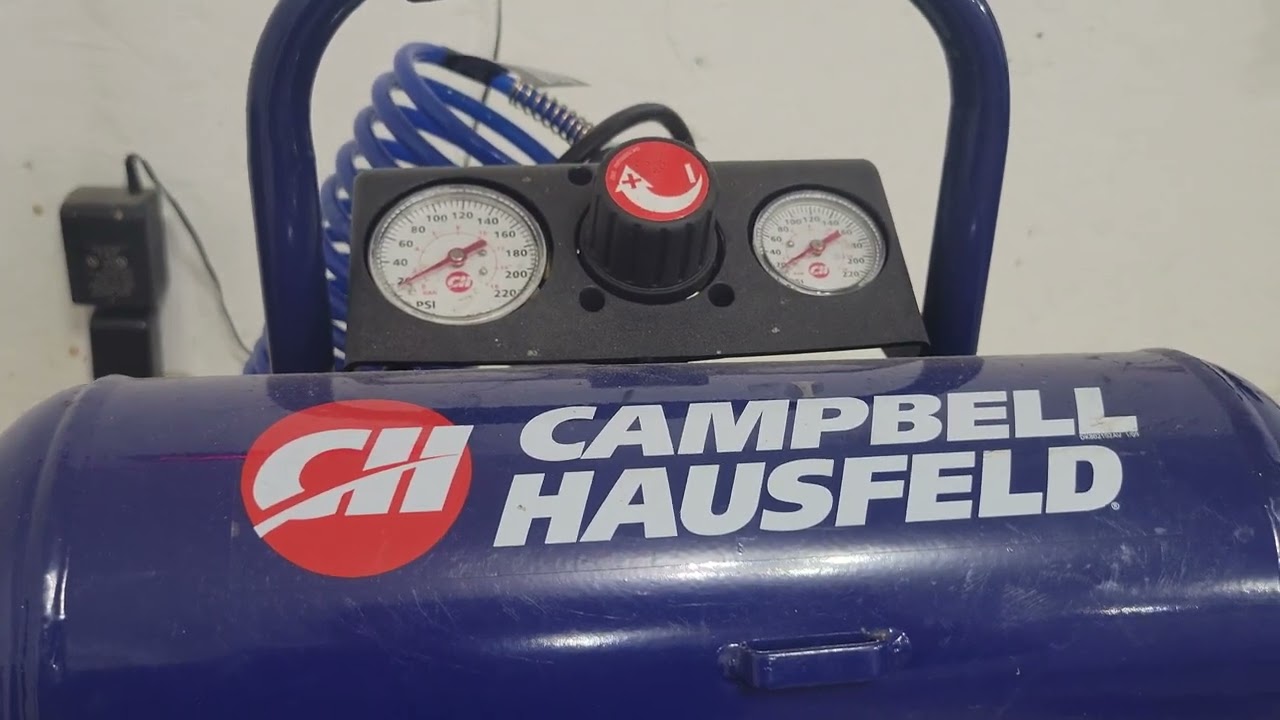 Ecoflow River 2 Running Small Air compressor.   Campbell Hausfeld FP209501