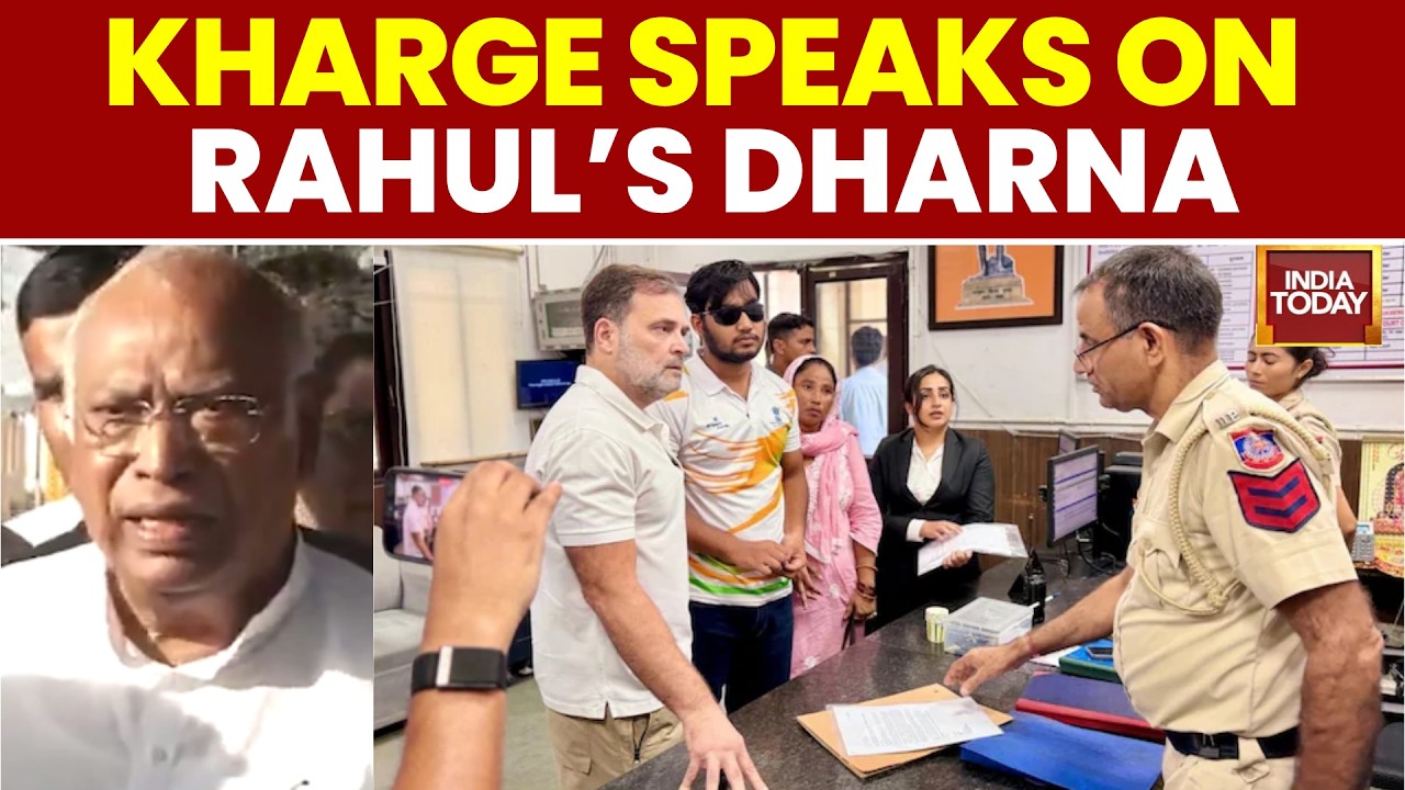 Pellet Gun Row: Kharge Speaks On Rahul Gandhi's Protest In Delhi | Police| 'Sansad Chalo' March