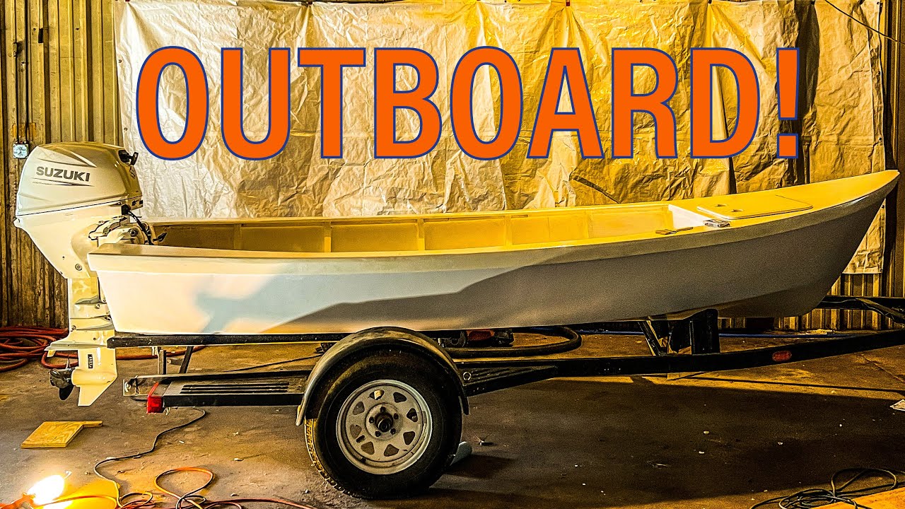 DIY Boat Build, mounting the outboard.