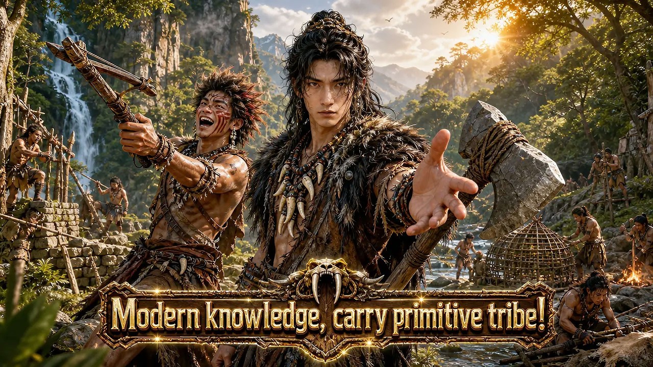 【DUB】Transmigrated to primal world, builds walls, fires pottery, tech stuns tribe!#aivideo #cdrama