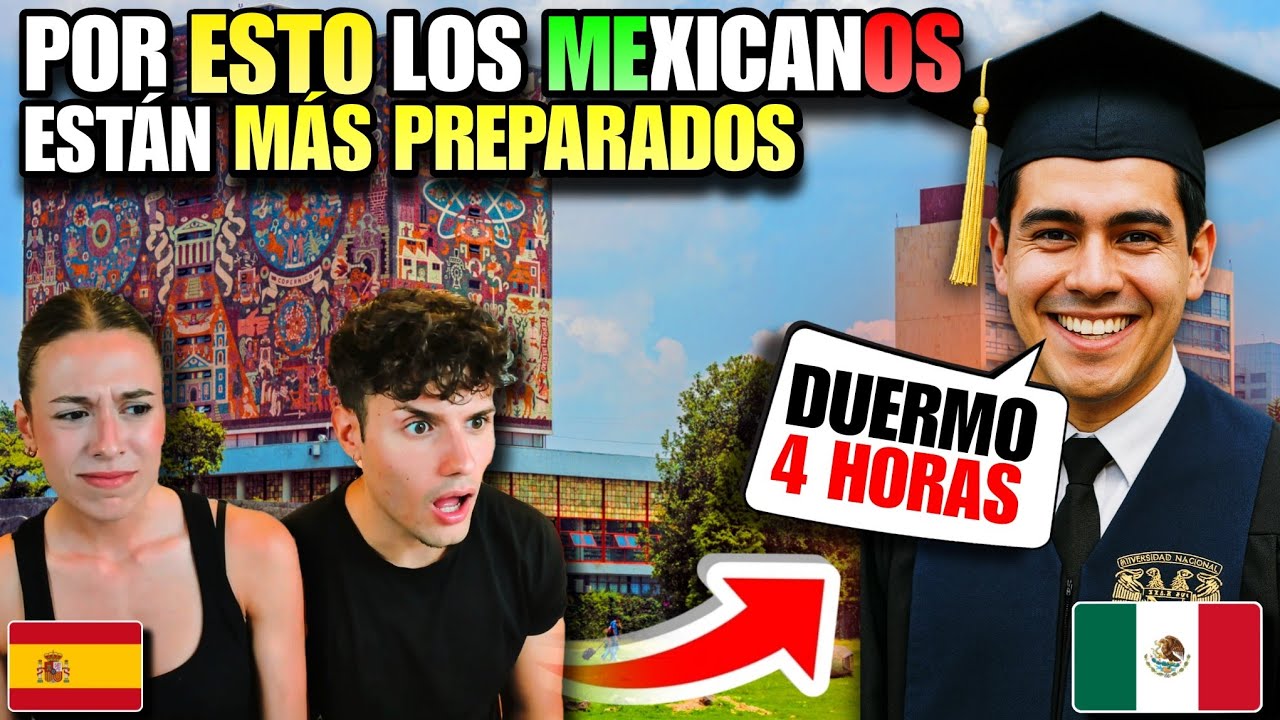 🇪🇦 UNIVERSITARIOS ESPAÑOLES REACCIONAN a LA VIDA UNIVERSITARIA en MÉXICO 🇲🇽😱 *NO PUEDEN CREERLO*