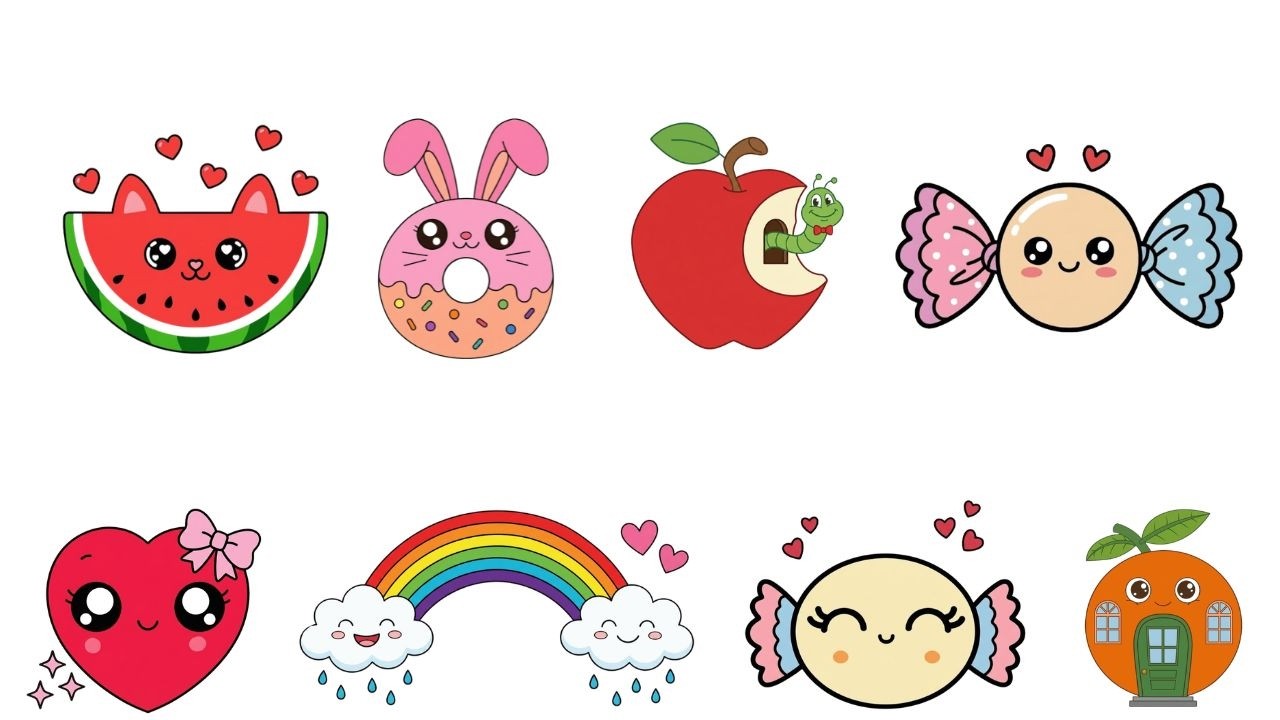 How to Draw Cute & Easy Drawing's for Kids! 🎨 Step-by-Step Drawing Tutorial