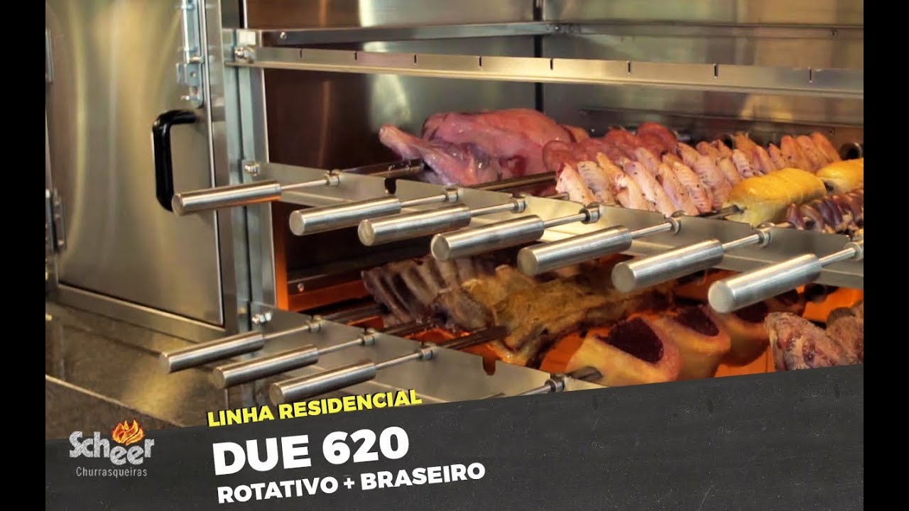 Conheça a Churrasqueira Due 620 Rotativo + Braseiro | Scheer Churrasqueiras