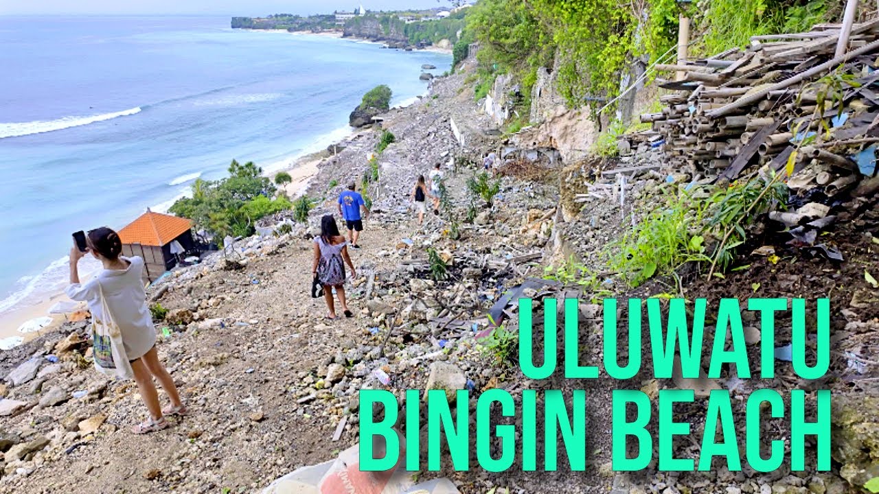 【4K】𝐖𝐀𝐋𝐊 🇮🇩 Walking down to Bingin Beach in Uluwatu, Bali Indonesia