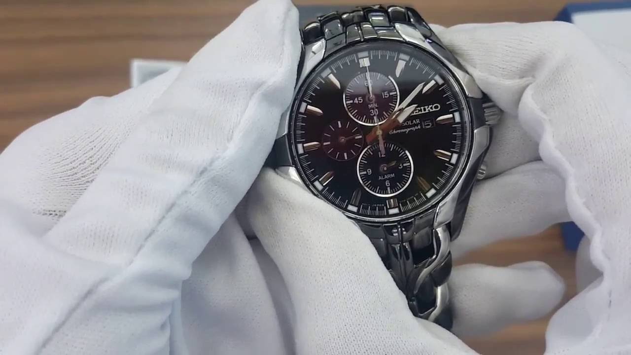 Seiko Excelsior Gun Metal SSC139 Solar Chronograph - Review Đồng Hồ Chính Hãng