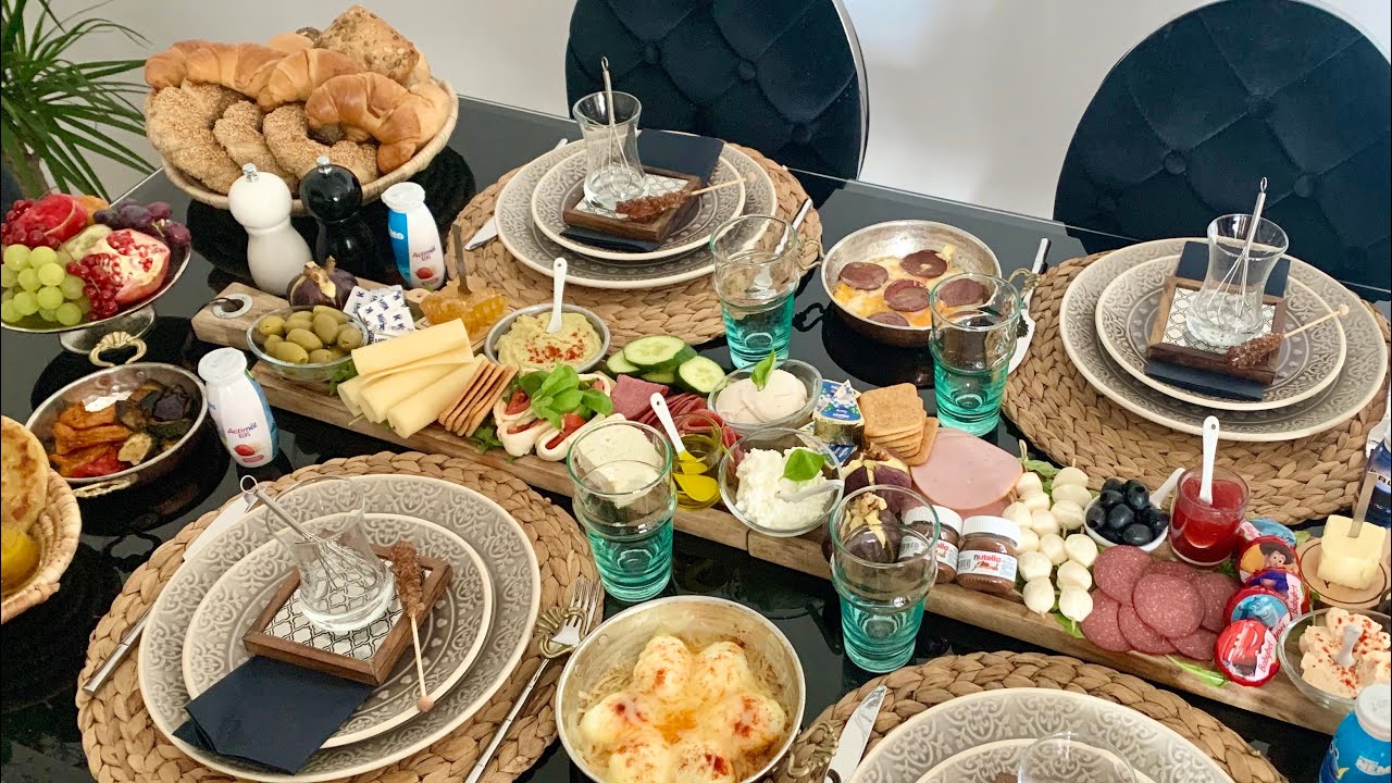 برعت راجلي وولادي وحضرت فطور تركي من داكشي بوصفات سهلة وجد اقتصادية ( Brunch )