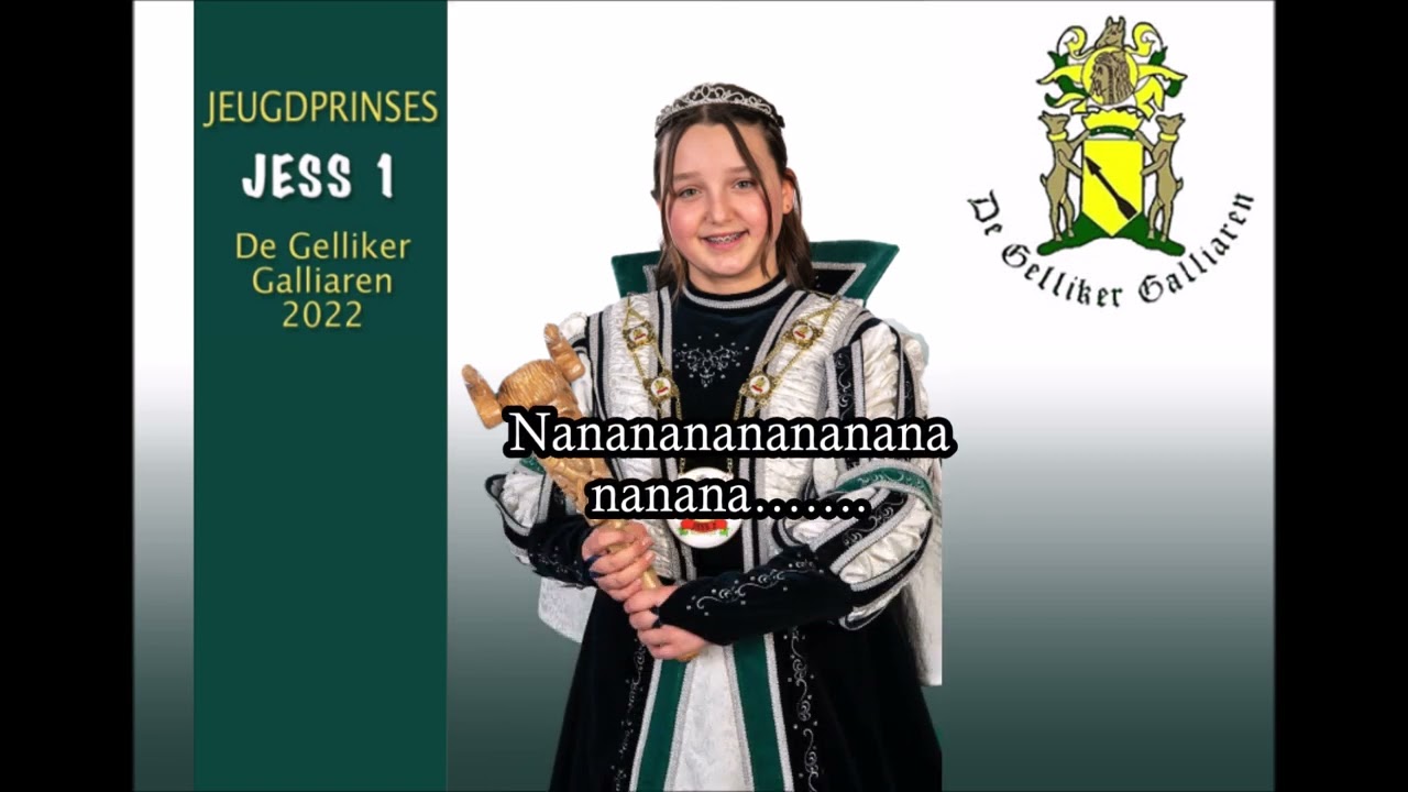 Jeugdprinses Jess 1 -  Gelliker Galliaren 2022