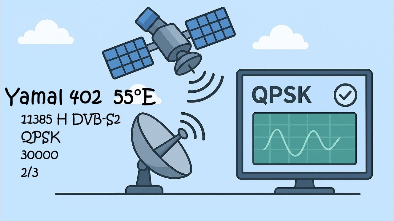 Ямал 402 55E  вещает с модуляцией QPSK, что это значит?
