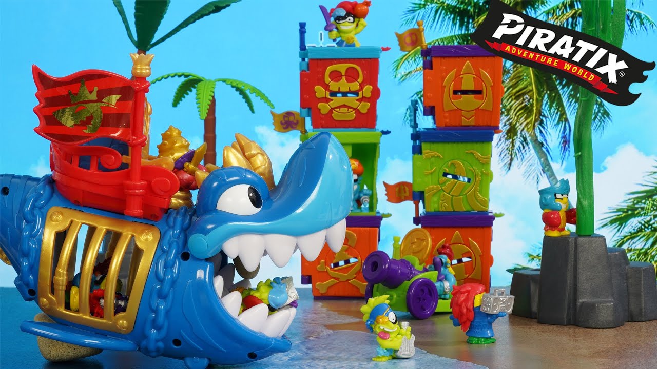 Piratix po polsku🏴‍☠️  Starcie piratów! ⚔️💥 Kraken Ship vs King Shark vs złoci kapitanowie! 🚢🔥 🦑⚓