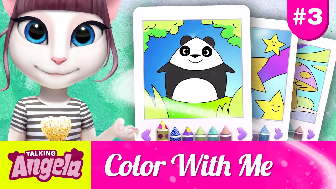 🐼 Let’s Paint a Panda for Tom (Talking Angela’s Color With Me #3)