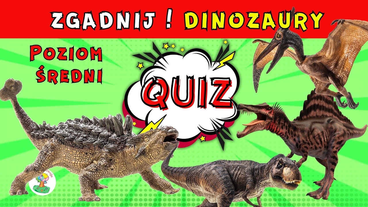Jak dużo wiesz o Dinozaurach    ?🧐🧐🧐 Quiz Dinozaury, Poziom Średni