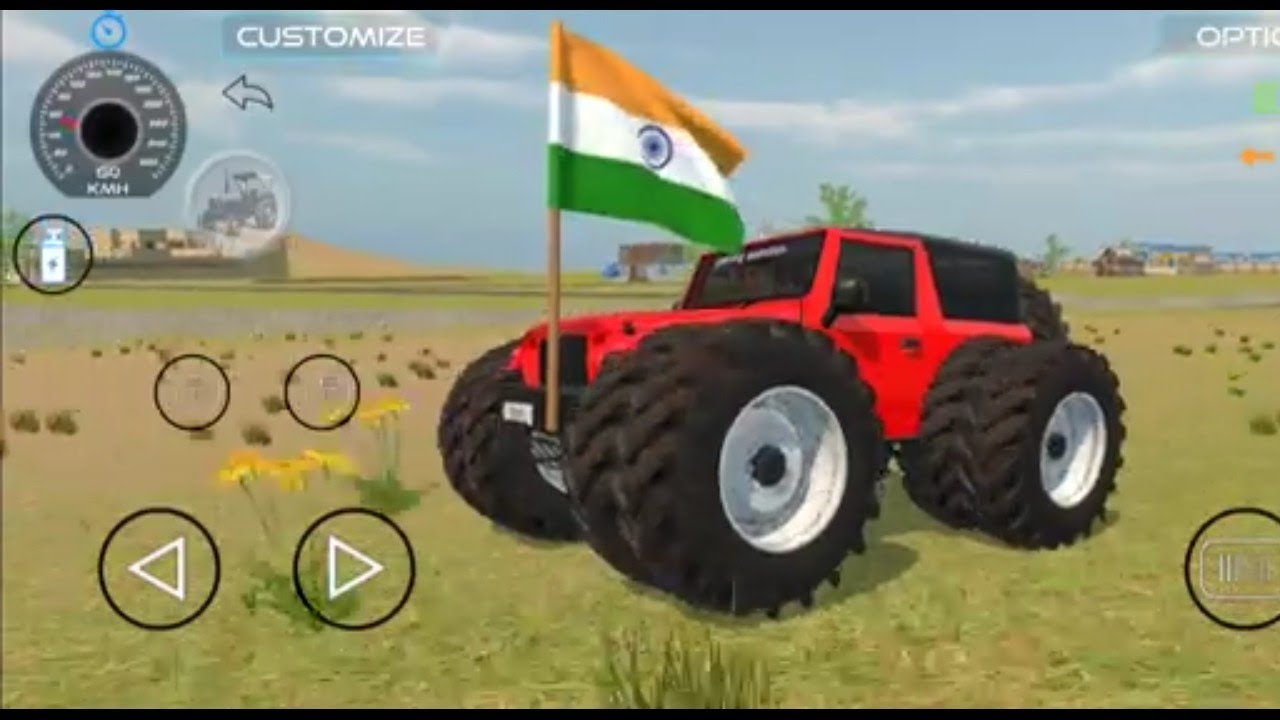 Modified Thar (Gadi Wala Game) Indian Cars....