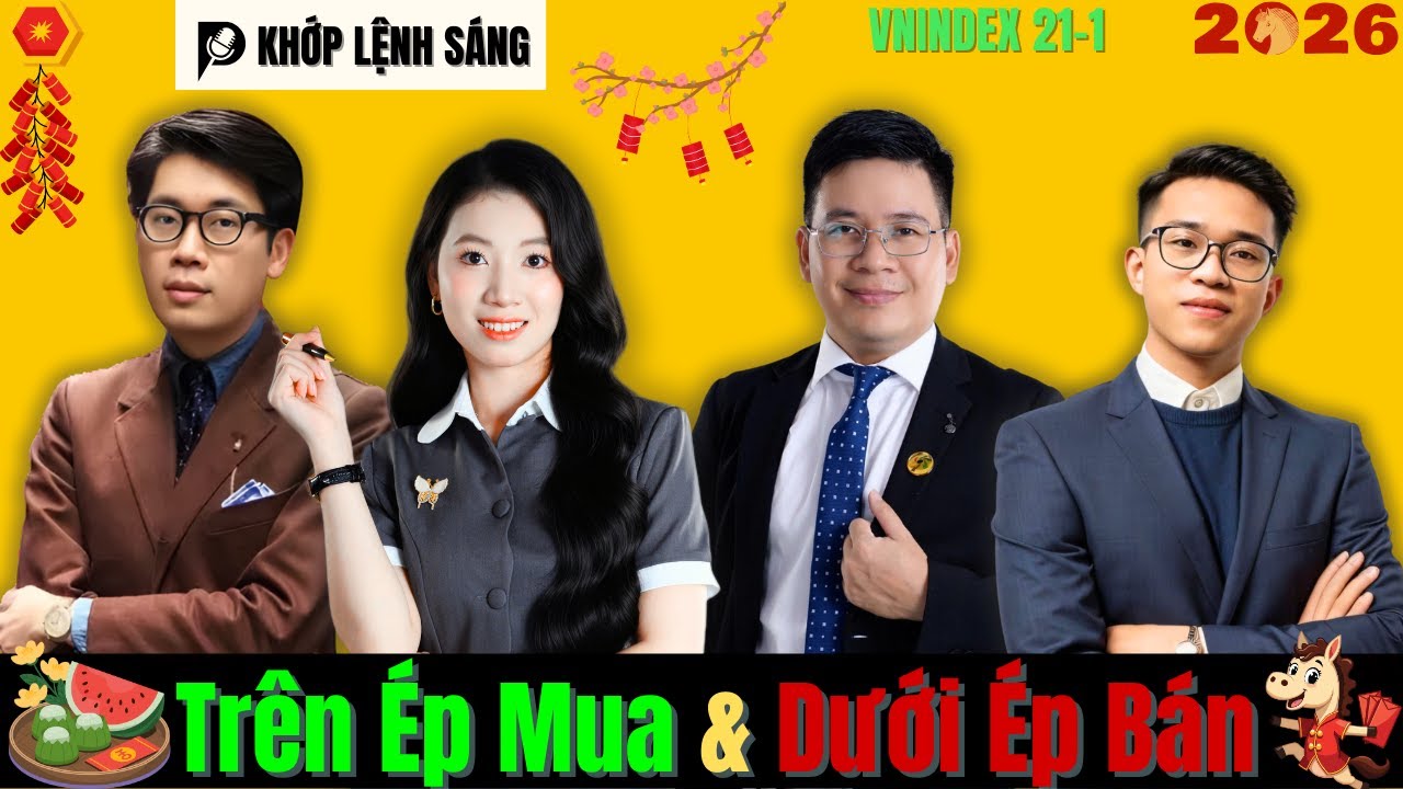 Chứng Khoán Khớp Lệnh: Trên Ép Mua vs Dưới Ép Bán! | Phân Tích Thị Trường