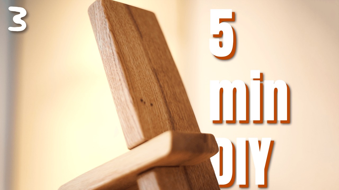 Make a Wooden Phone Stand in Just 5 Minutes | Simple DIY Build