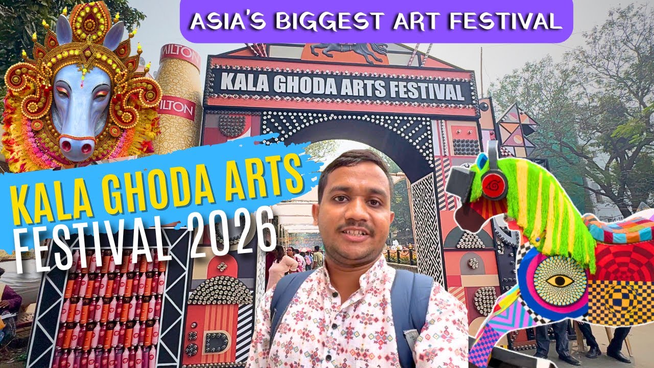 Kala Ghoda Arts Festival 2026 🎨 | Full Vlog | Start to End | Mumbai| काळा घोडा आर्टस् फेस्टिवल २०२६