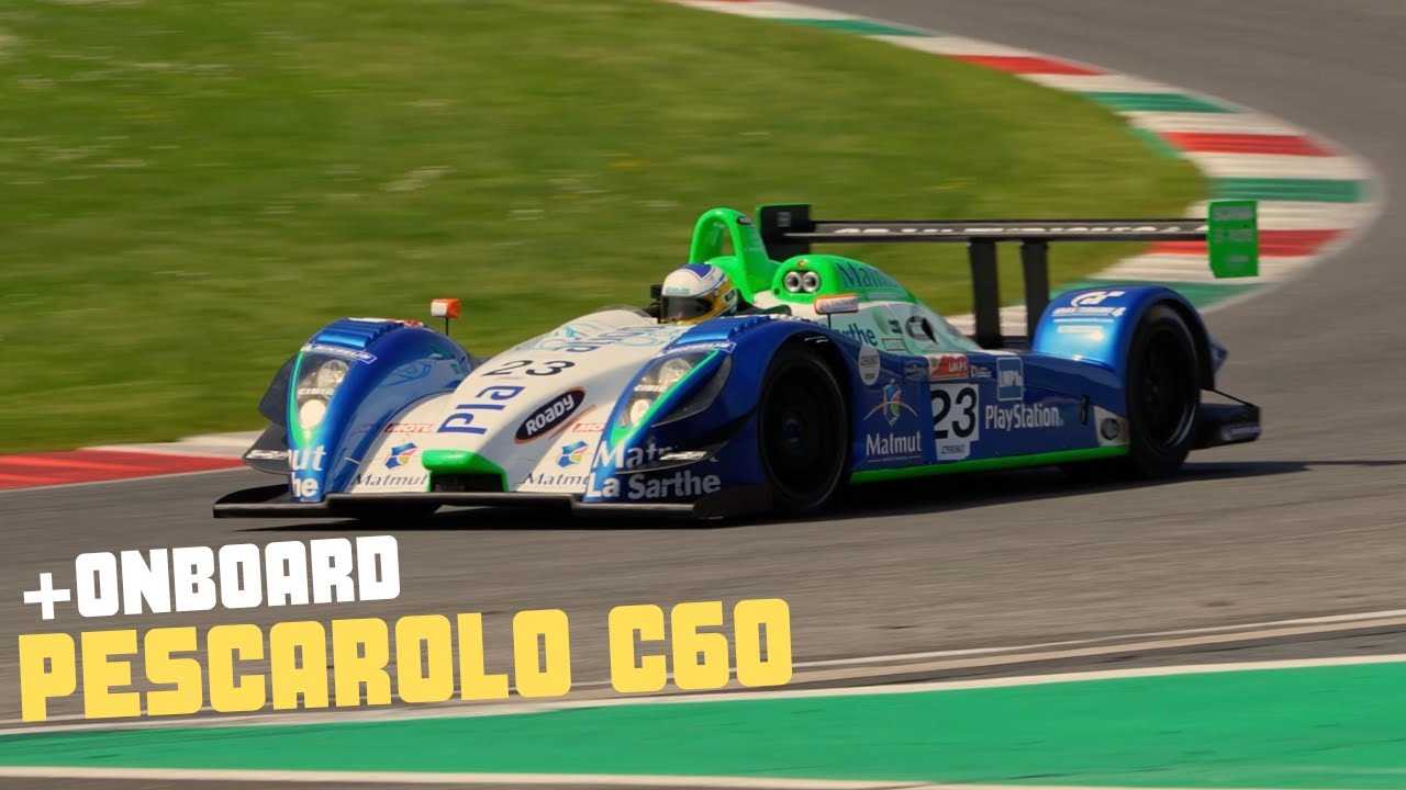 The QUICK Pescarolo C60 LMP1 at Mugello / V10 Sound / + Onboard / 4K
