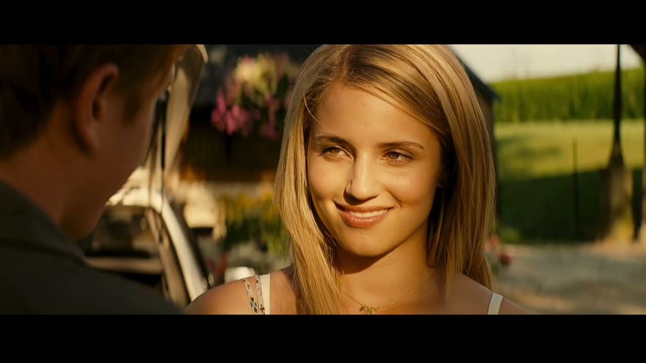 Dianna Agron kick the guy in the groin (the family)