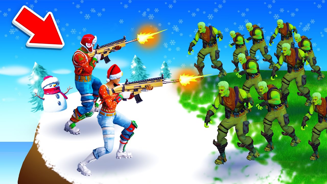 RAFA I EWELA vs 100 ZBUNTOWANYCH ELF&Oacute;W w Fortnite