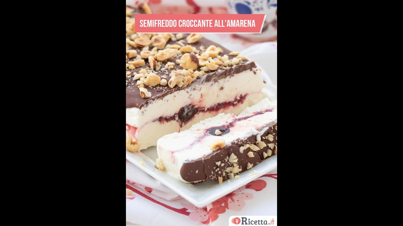 Semifreddo Croccante alla amarena (shorts) - Ricetta.it