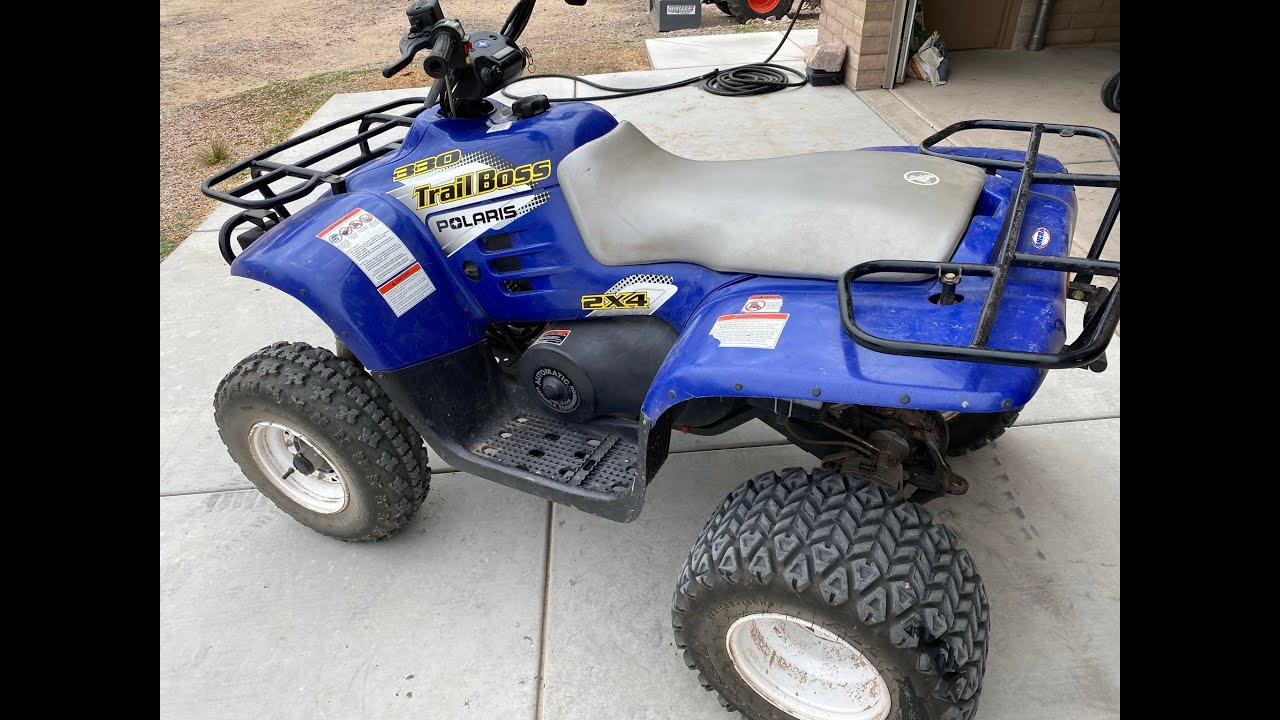 Замена масла и свечей зажигания Polaris Trail Boss 330 2003 года