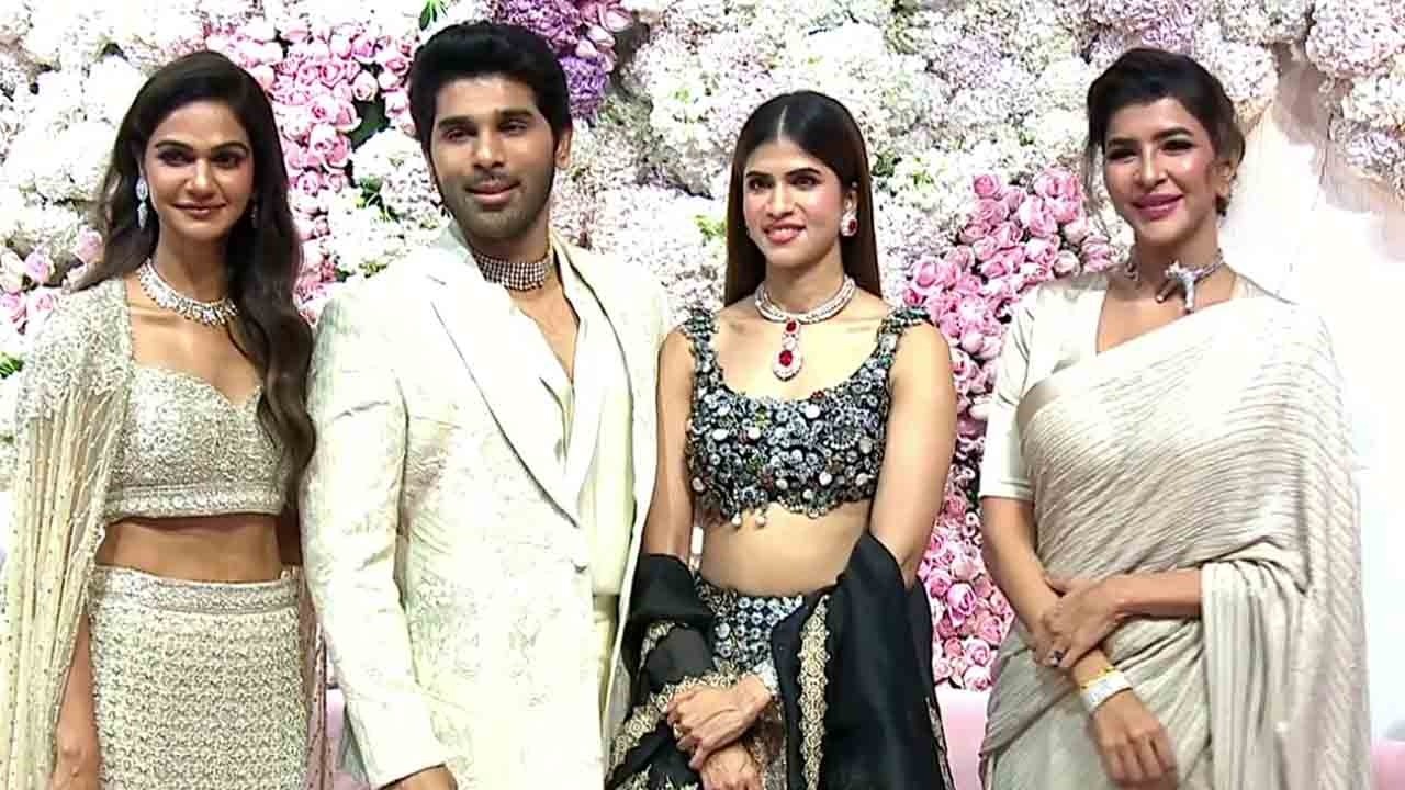 Lakshmi Manchu at Allu Sirish and Nayanika Pre-Wedding Reception |Allu sirish & Nayanika