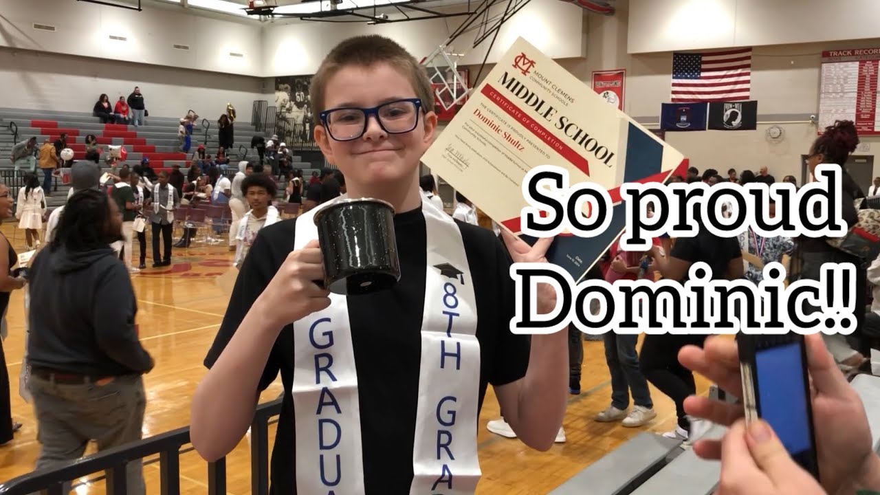 Finally Out of School! He Wanted Me to Show the World He is So Proud of Himself! Please Share!!