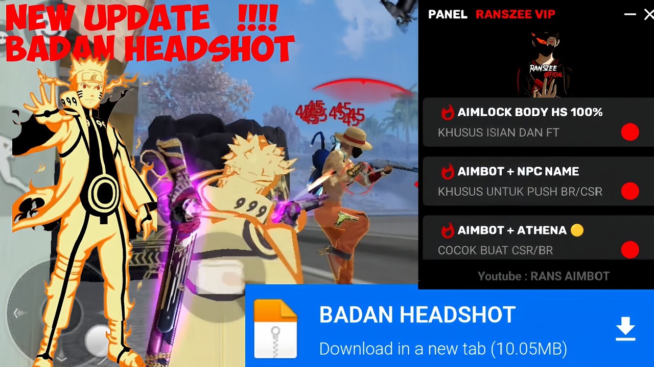 NEW FILE/PANEL UPDATE V7‼️ FILE BADAN HS 100% NO DRAG HS, ANTI BANNED 100% WORK 100%