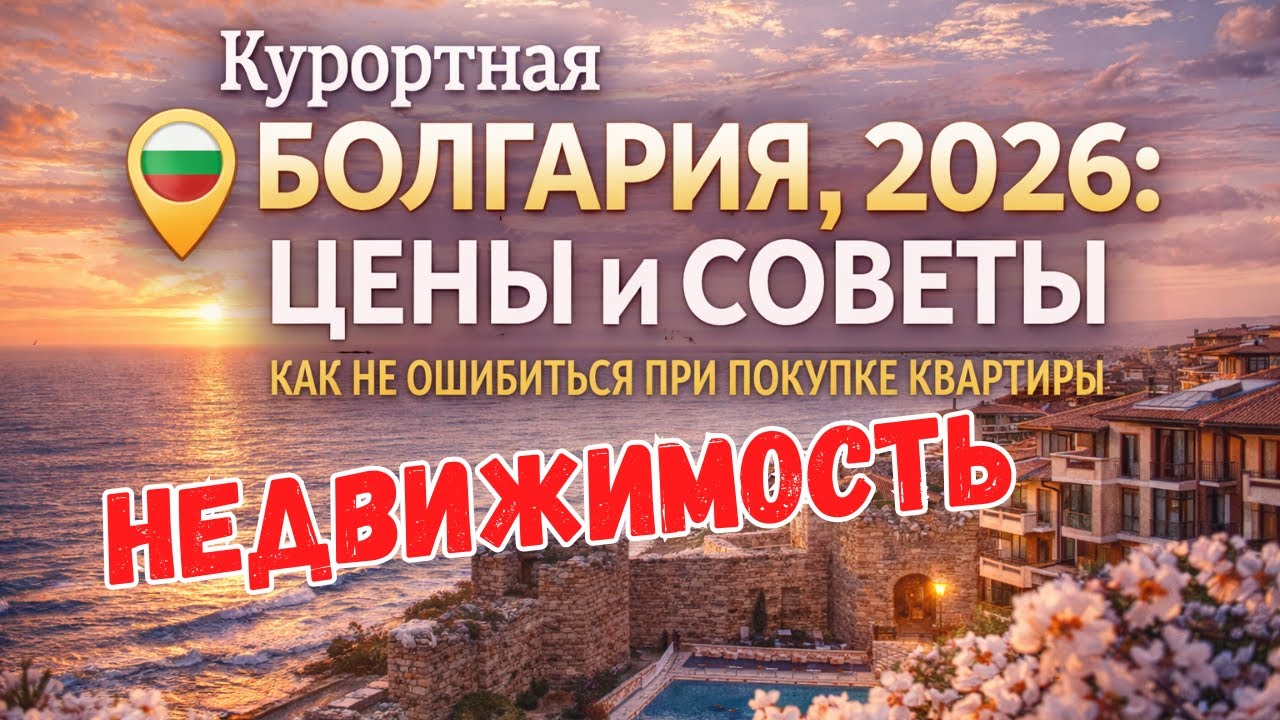Курортная недвижимость Болгарии 2026 году