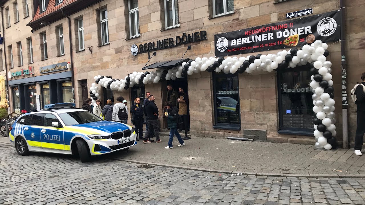 Fürth Massenandrang Eröffnung der Berliner Döner 20.10.2025