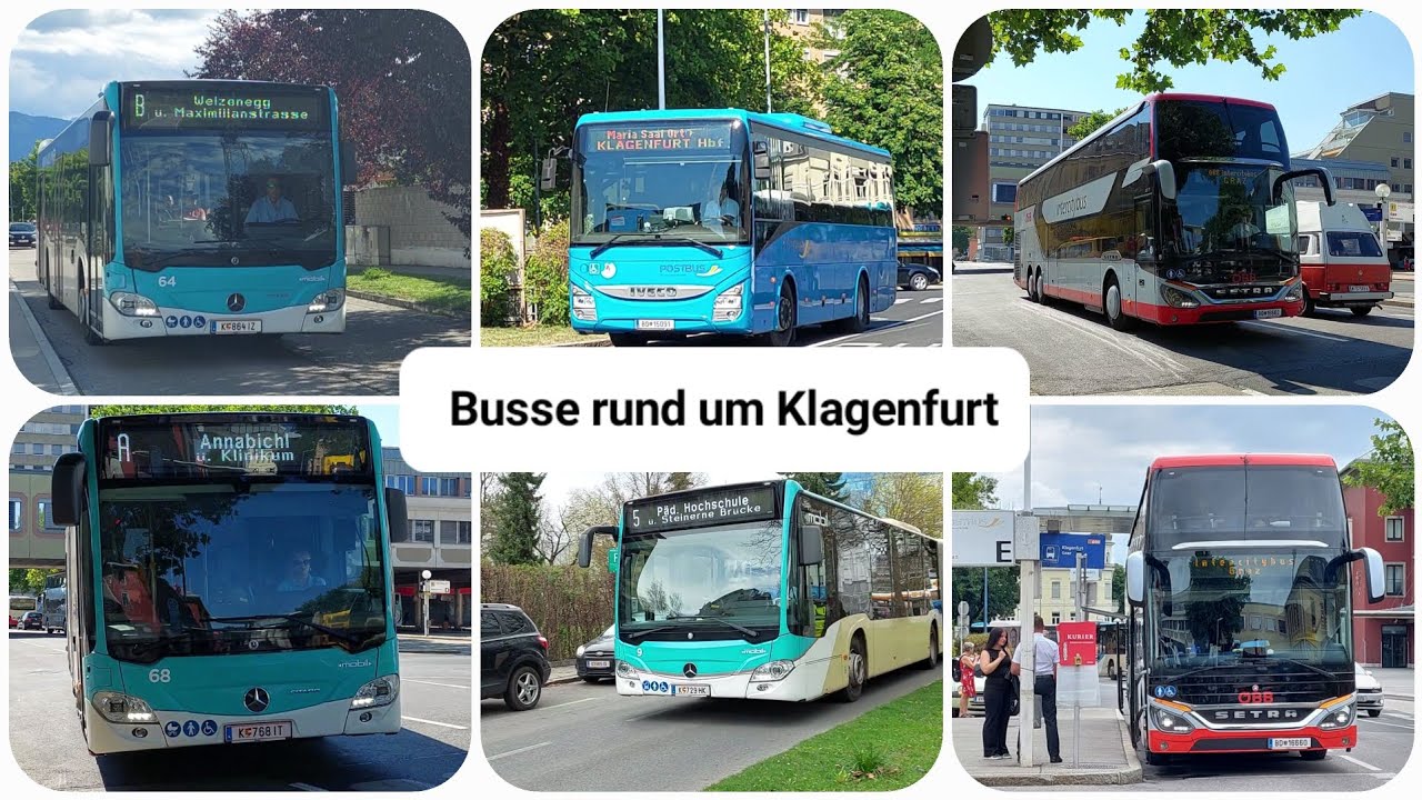 Busse Klagenfurt: IC-Bus, diverse STW Linien, Kärntnerlinien, usw. ■2024/25■