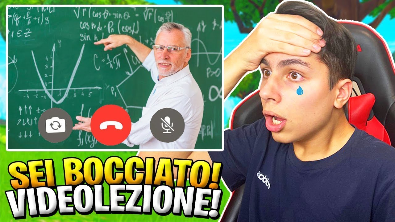 Il MIO PROF mi SCOPRE GIOCARE a FORTNITE DURANTE le VIDEOLEZIONI! *AIUTO* 😭 FORTNITE ITA