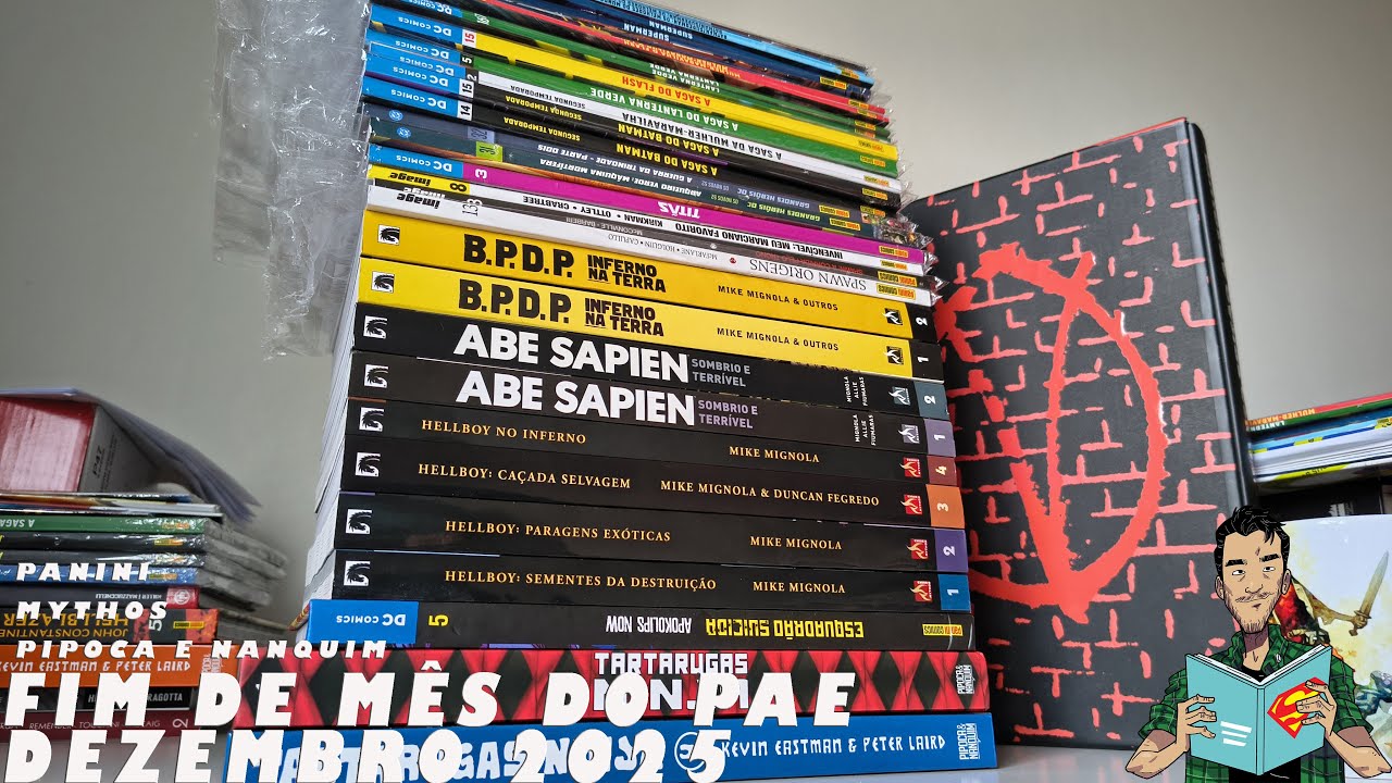 FIM DE MÊS DO PAE DC/IMAGE/MYTHOS(DEZEMBRO 2025)-MENSAL, SAGA, HELLBOY, SPAWN, INVENCÍVEL E TARTARUG