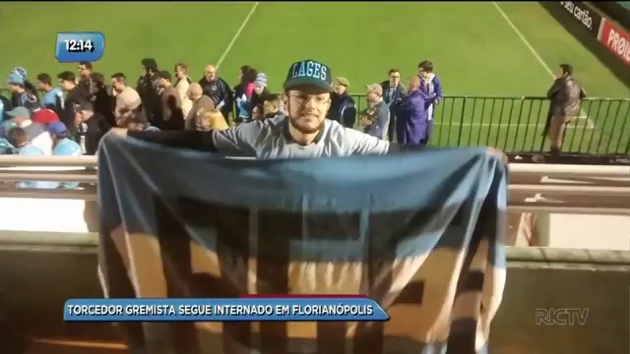 Torcedor gremista agredido segue internado em Florian&oacute;polis