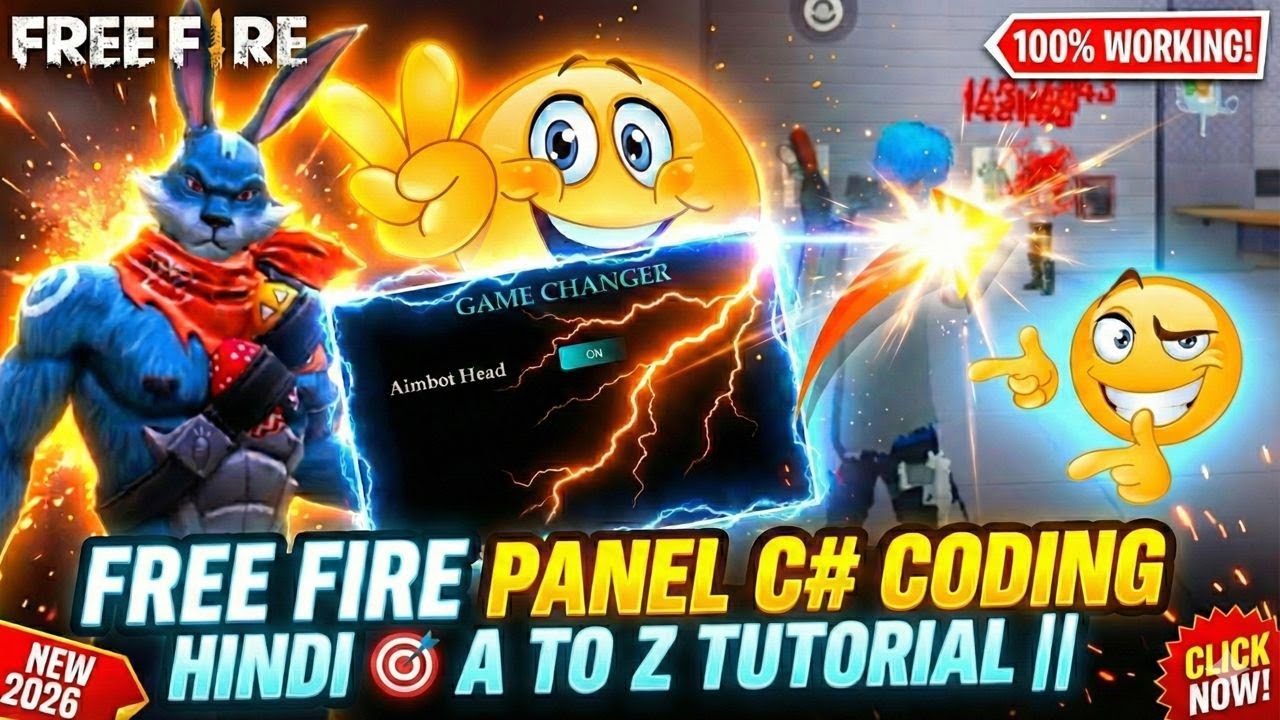 Make Free Fire AIMBOT  Panel (C#) HINDI &mdash; A to Z + Fast Inject DLL | Visual Studio 2026 #freefire