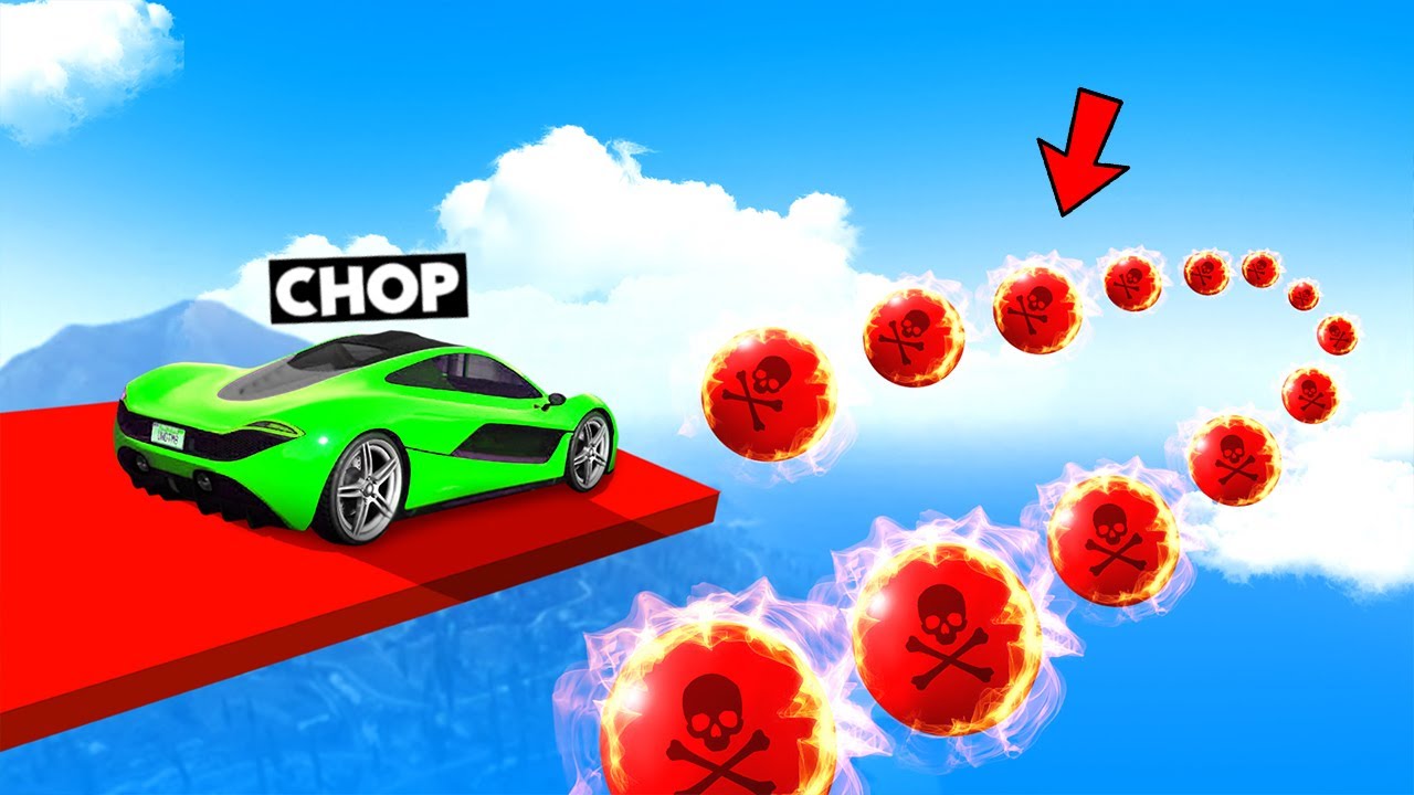 1000% IMPOSSIBLE BARREL ROLL RACE WITH CHOP GTA 5