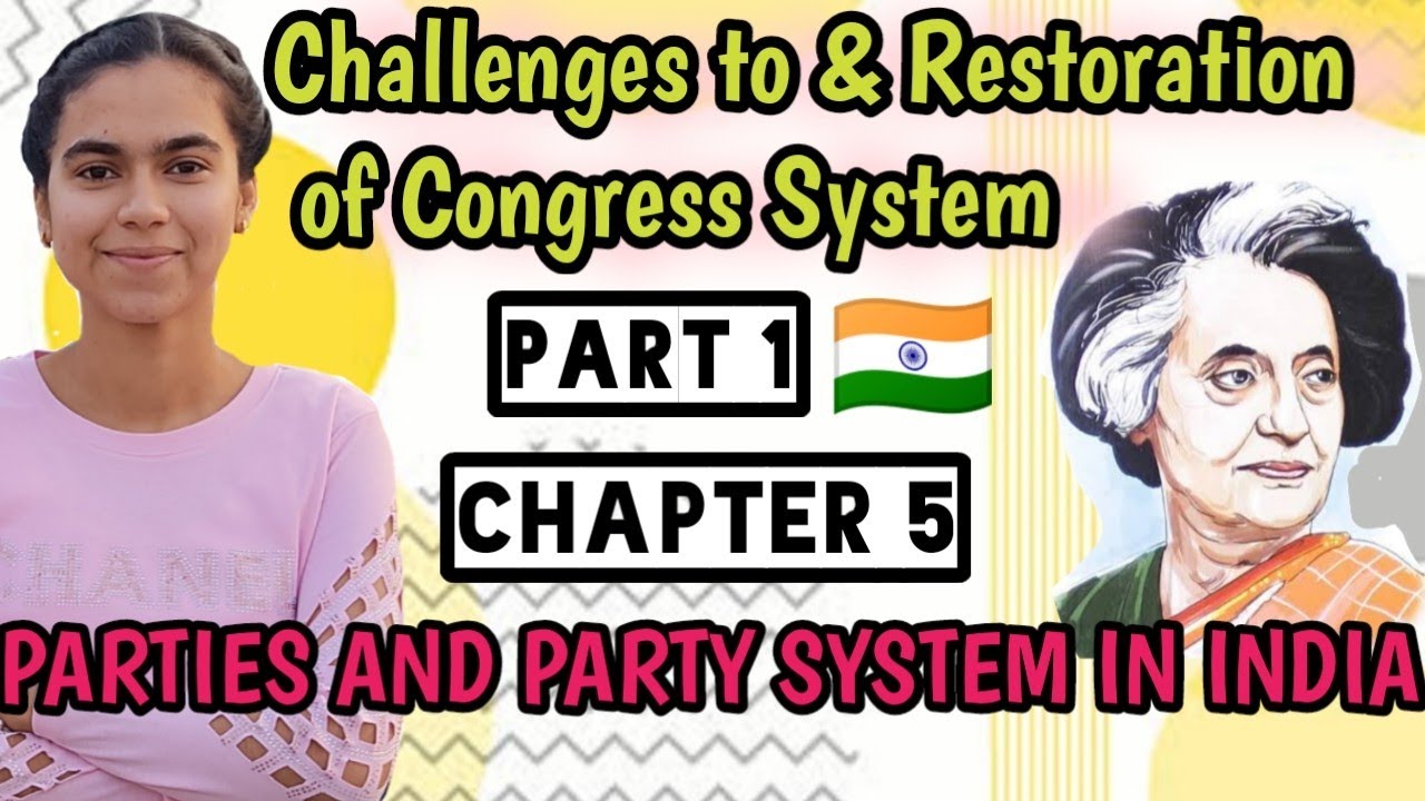 CHALLENGES TO AND RESTORATION OF THE CONGRESS SYSTEM I PART 1 I CLASS 12 POLITICAL SCIENCE