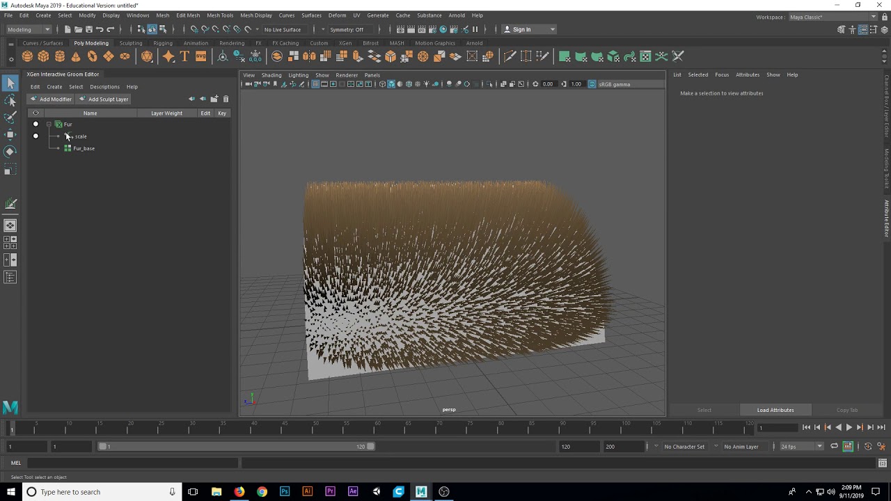 Xgen Hair and Fur - Groomable Splines