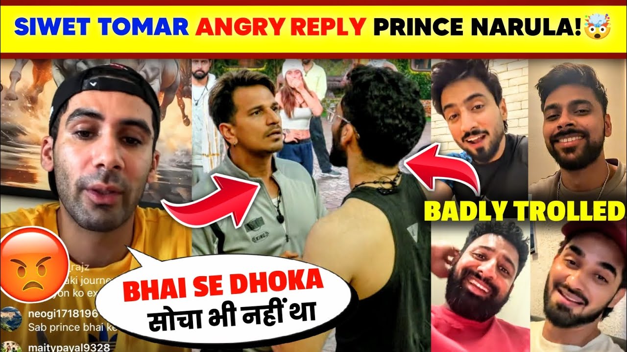 OMG!🤯 Siwet Tomar LIVE Angry On Prince Narula Fake Bhaichara?😡| Kataria, Rajat, Mr Faisu TROLL Siwet