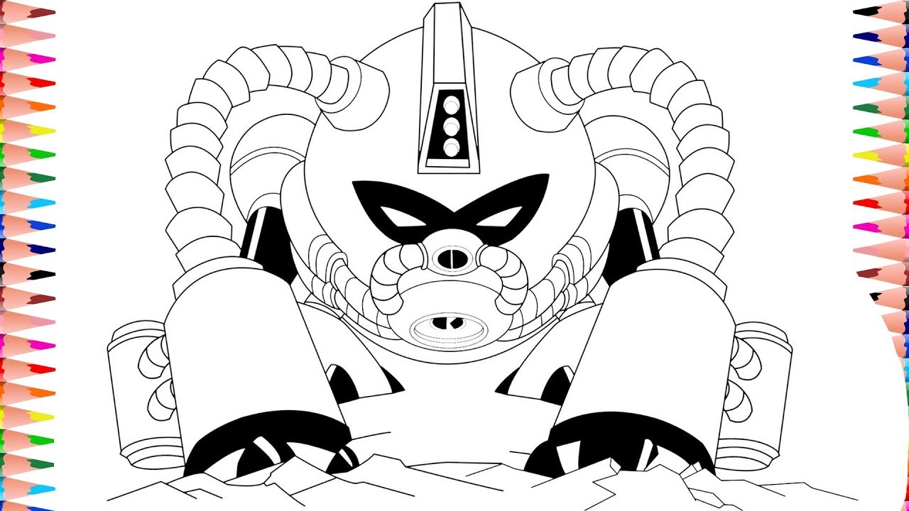 Ben 10 Reboot Coloring Pages Kevin 11 Undertow | Coloring Digital Art
