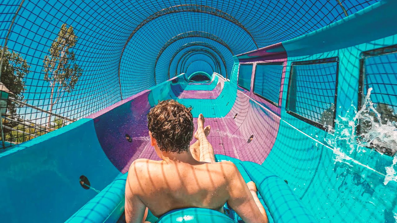 AquaRocket - HydroMagnetic Water Coaster Slide at Raging Waters