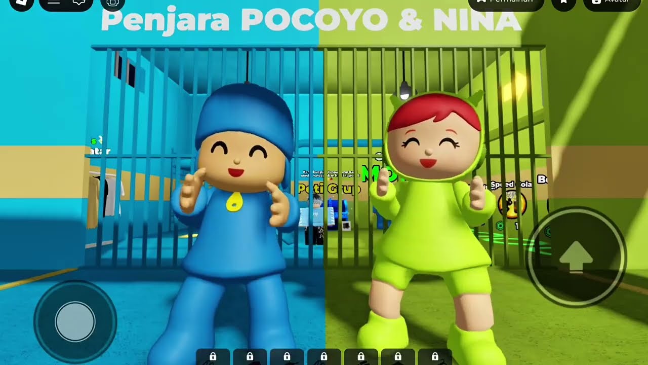 Bima Emo Kids Dikejar Pocoyo dan Nina ||ROBLOX
