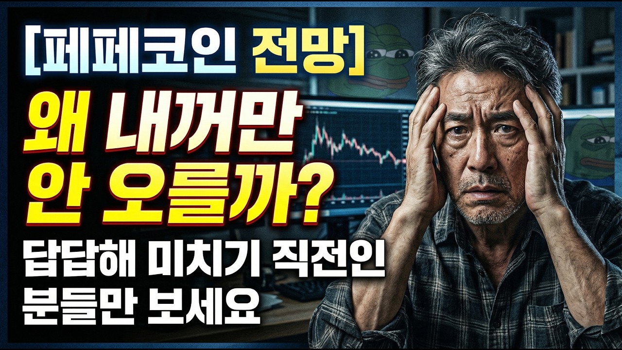 [페페코인 전망] 왜 내꺼만 안 오를까? 답답해 미치기 직전인 분들만 보세요 #페페 #페페코인 #페페코인전망