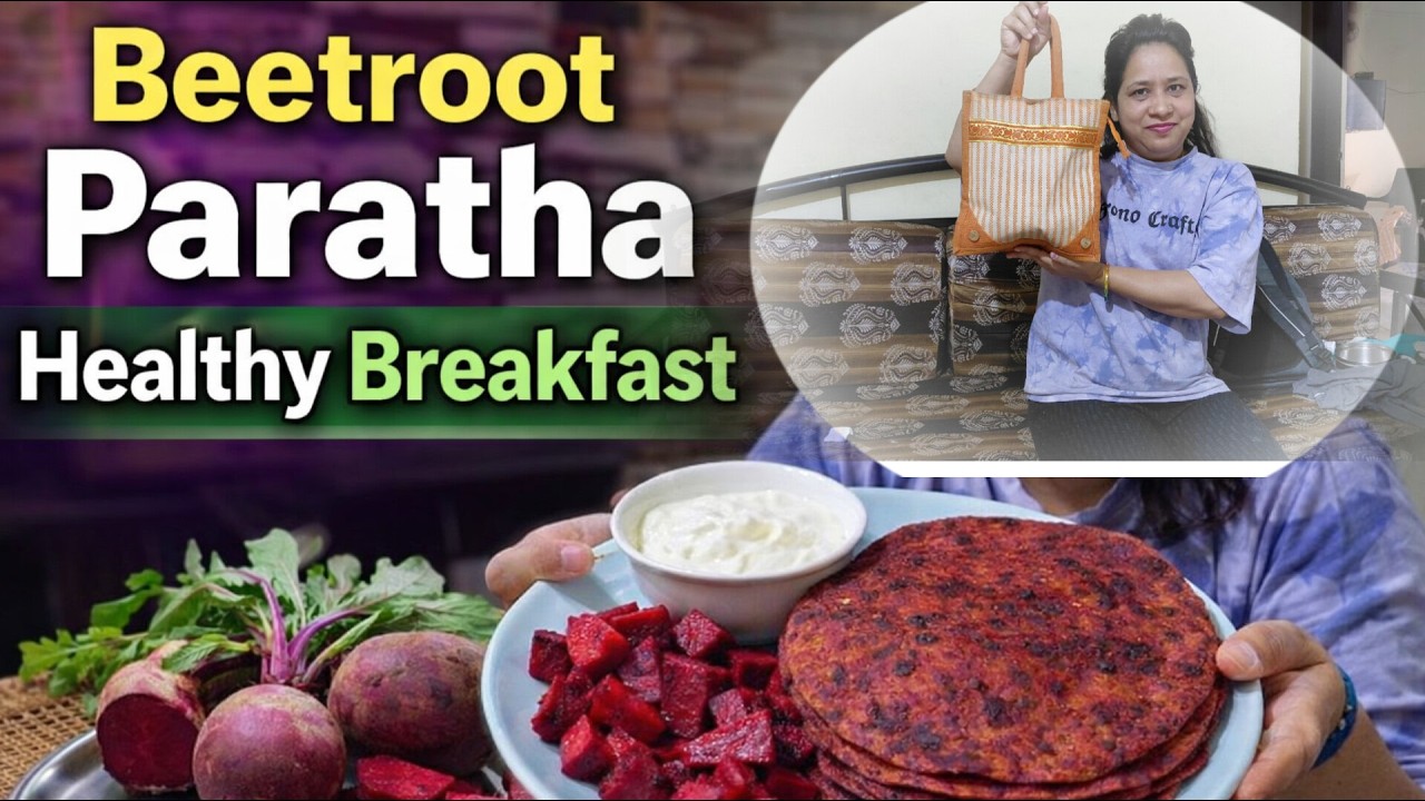 Beetroot Paratha | Healthy Breakfast Recipe|Easy Indian Breakfast |बीट रूट पराठा |हेल्दी ब्रेकफास्ट