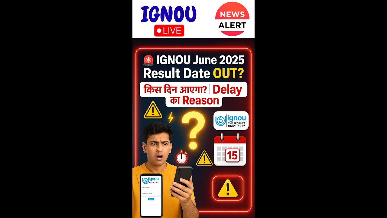 🔴 LIVE: 🚨 IGNOU June 2025 Result Date OUT? | #ignoujune2025results #ignouresults #ignouresultupdate