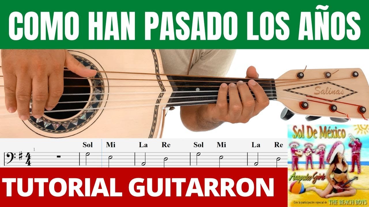 Como han Pasado Los Años (Guitarrón) Mariachi Sol De México TUTORIAL