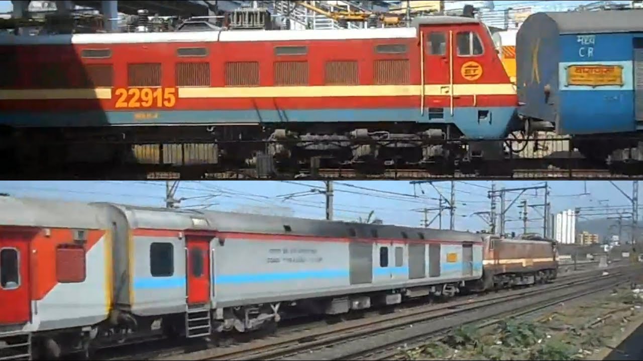 ICF MEETS LHB - CLASHING TRAINS | DARBHANGA PAWAN EXPRESS AND VARANASI MUMBAI LTT SUPER FAST EXPRESS