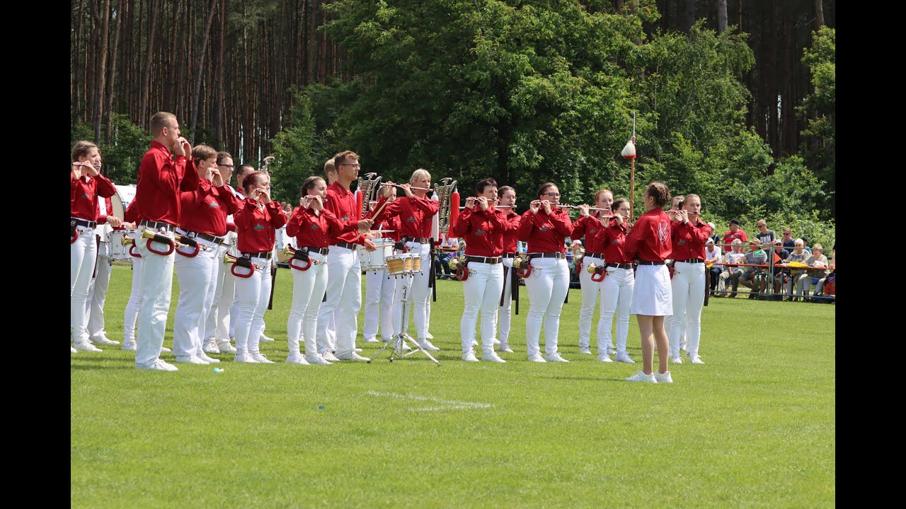 34. Landesmeisterschaft des LMSV in Zabeltitz - Kür Spielmannszug Kleinröhrsdorf