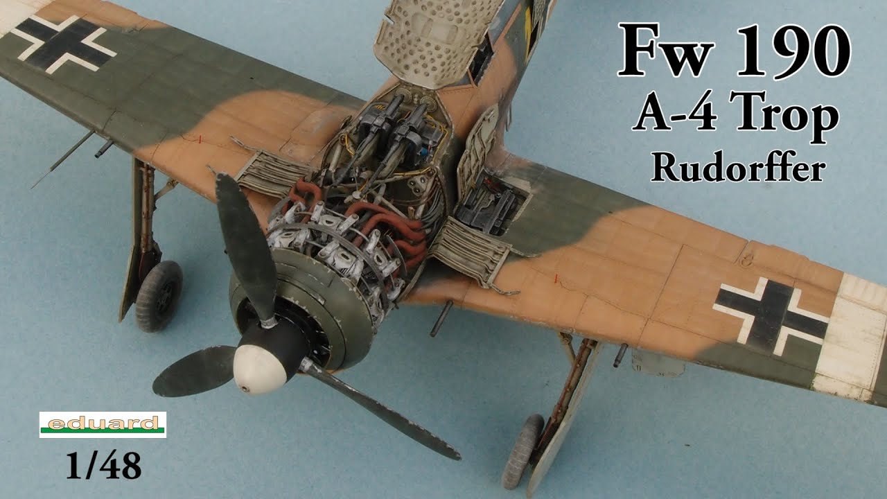 FW -190 - A4 ( Obl. Erich Rudorffer ). Tynisia 1943 - Eduard 1/48