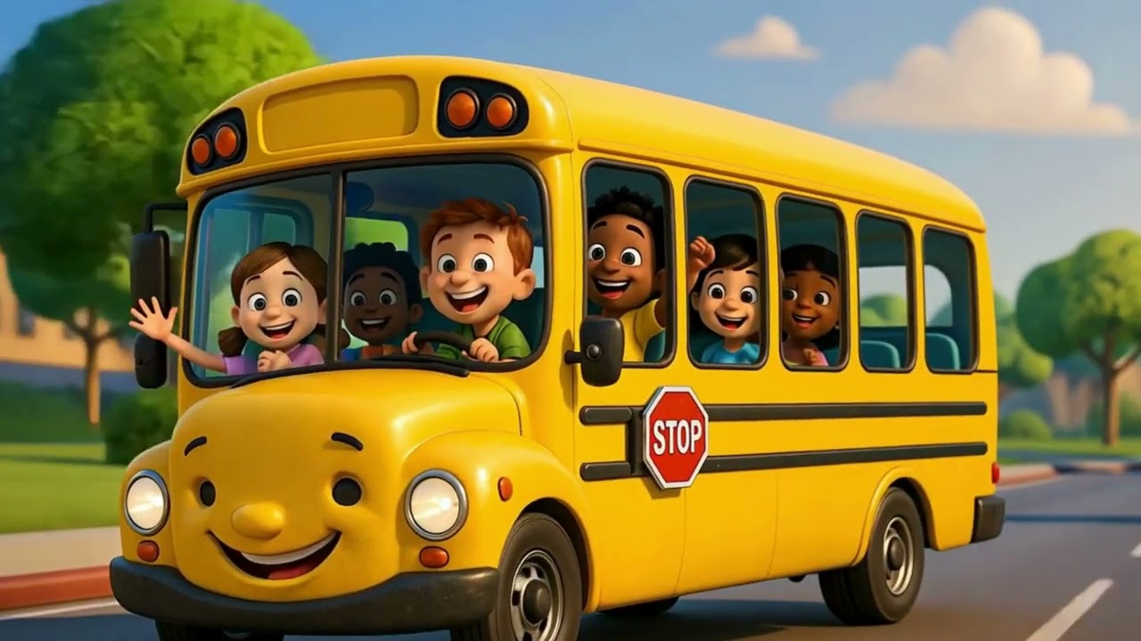 chanson enfant ,nurseryr hymes the wheelson the bus